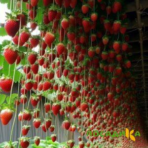 Клубника ампельная Анастасия купить по цене от 370р. в интернет-магазине «Посадика» с доставкой почтой в в Новоульяновске и по всей России – [изображение №1].